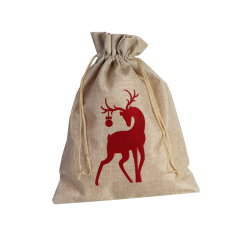 Cadeauzakje Kerst rendier